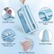 Grid Mesh Pencil Case with Handle and Zipper, Clear Double-layer Pencil Pouch Marker Pouch, Travel Makeup Bag, Cute Transparent Stationary Organizer Pen Bag for Adult Office College